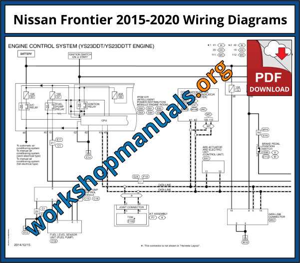 2012 nissan frontier wiring diagram