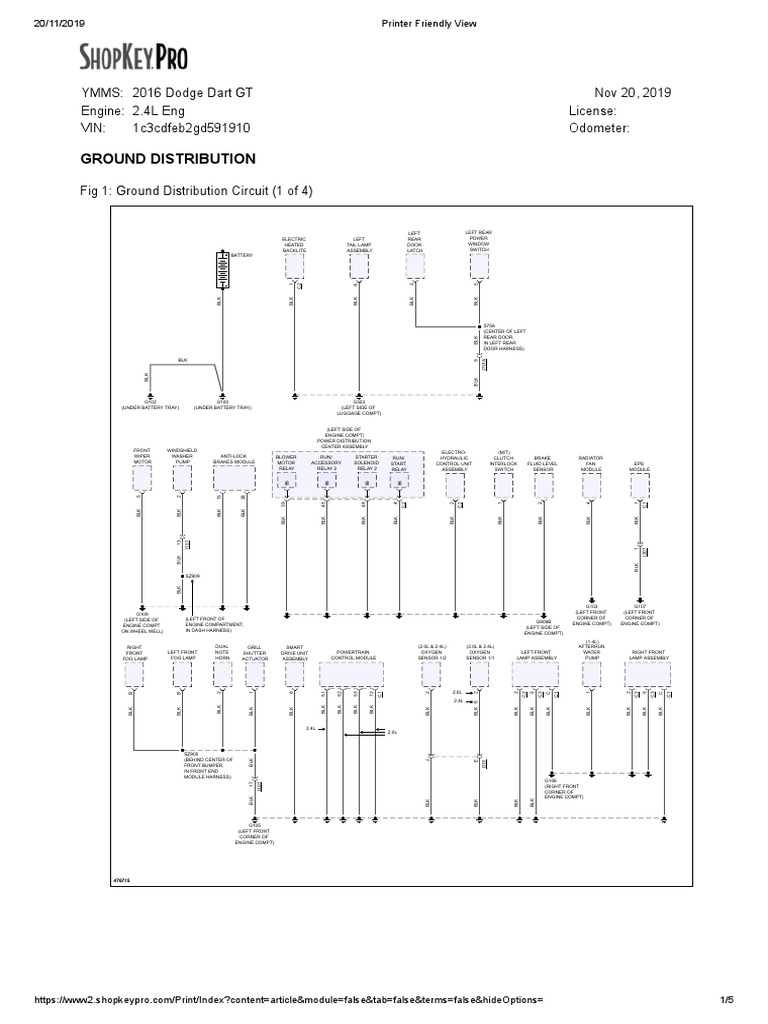 2013 dodge dart wiring harness diagram