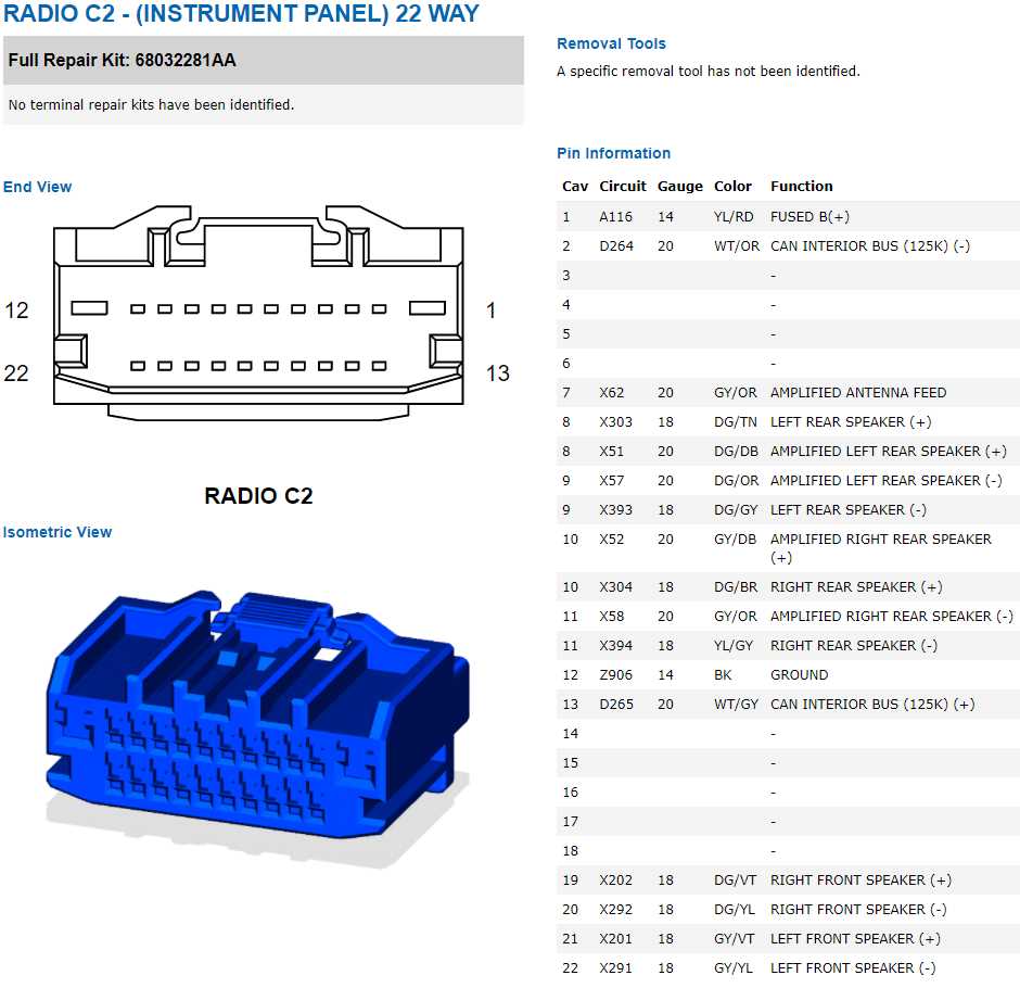 2013 dodge grand caravan radio wiring diagram