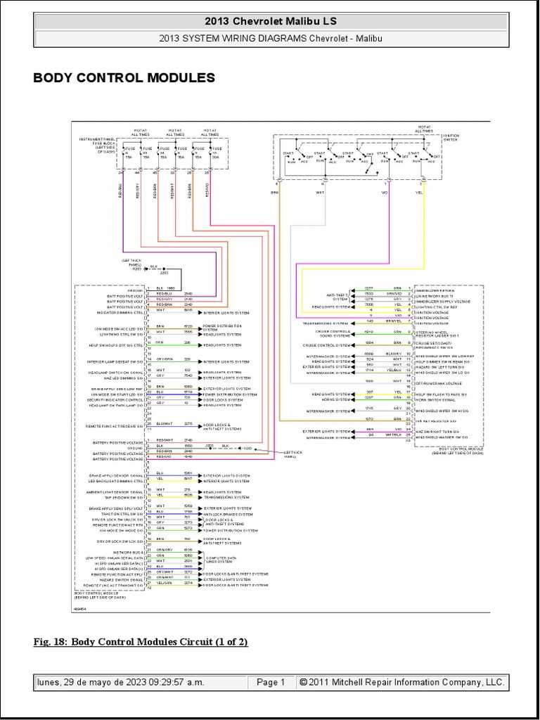 2013 malibu wiring diagram
