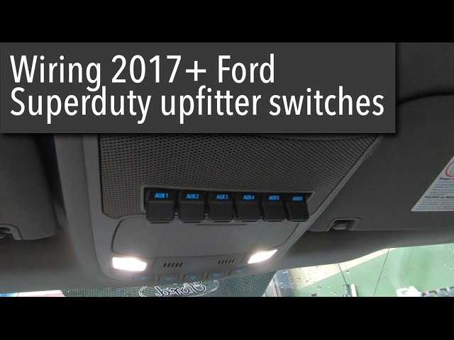 2022 ford f250 upfitter switch wiring diagram