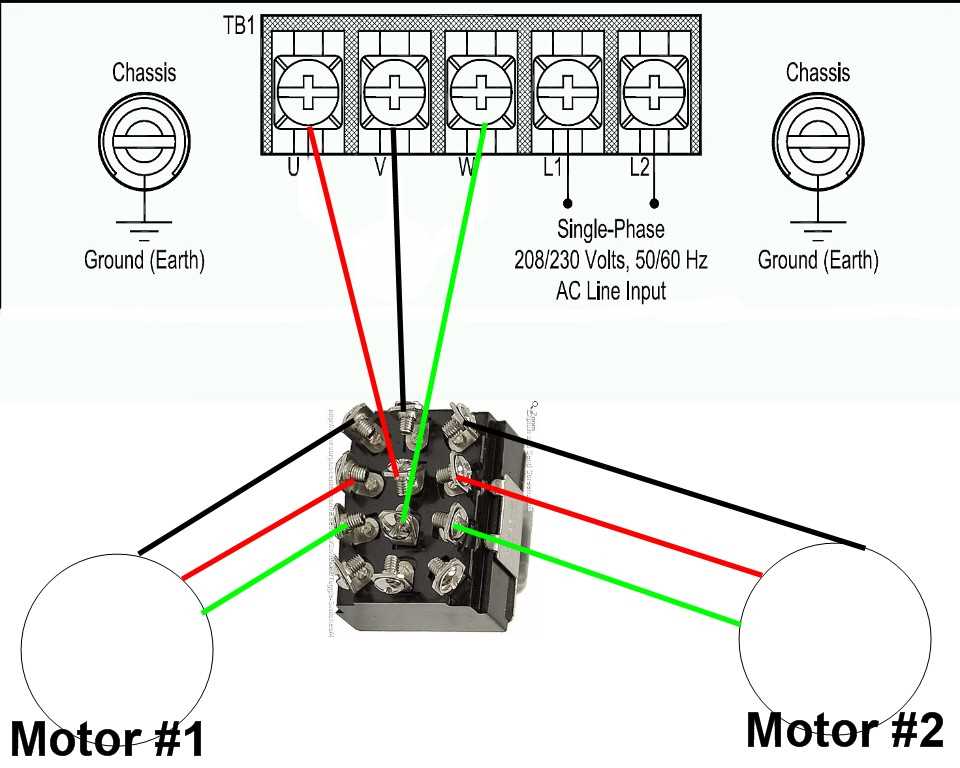208v single phase motor wiring diagram