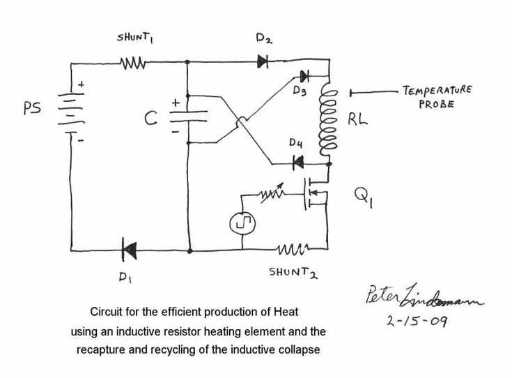 220v induction heater circuit diagram