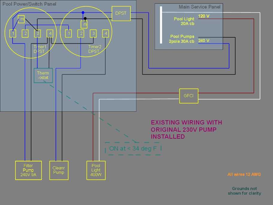 230 volt pool pump wiring diagram