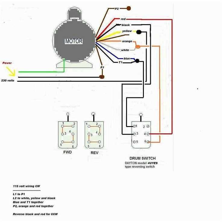 230v 3 phase motor wiring diagram