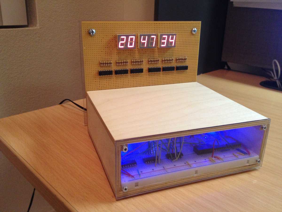 24 hour digital clock circuit diagram