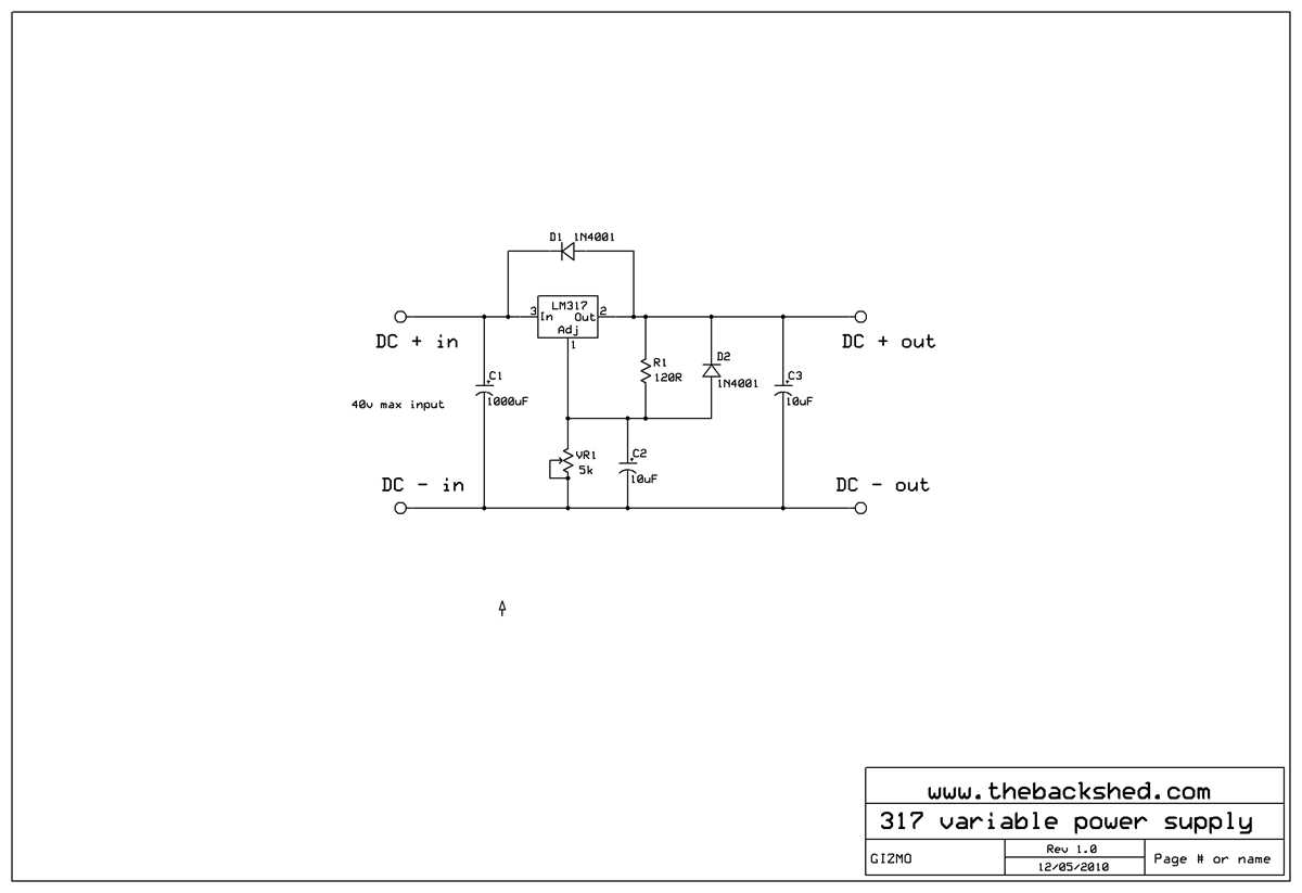 24 volt dc power supply circuit diagram
