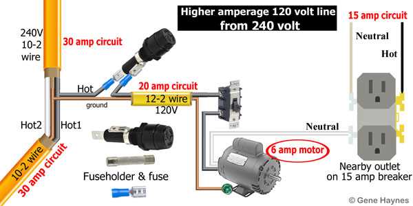 120/240 volt motor wiring diagram
