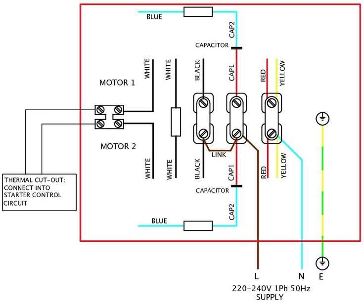 240v motor wiring diagram