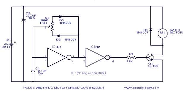 24v dc motor speed controller circuit diagram