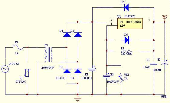 24v power supply schematic diagram