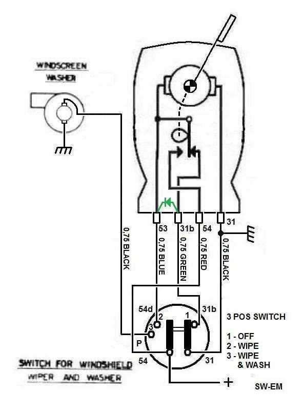 24v wiper motor wiring diagram