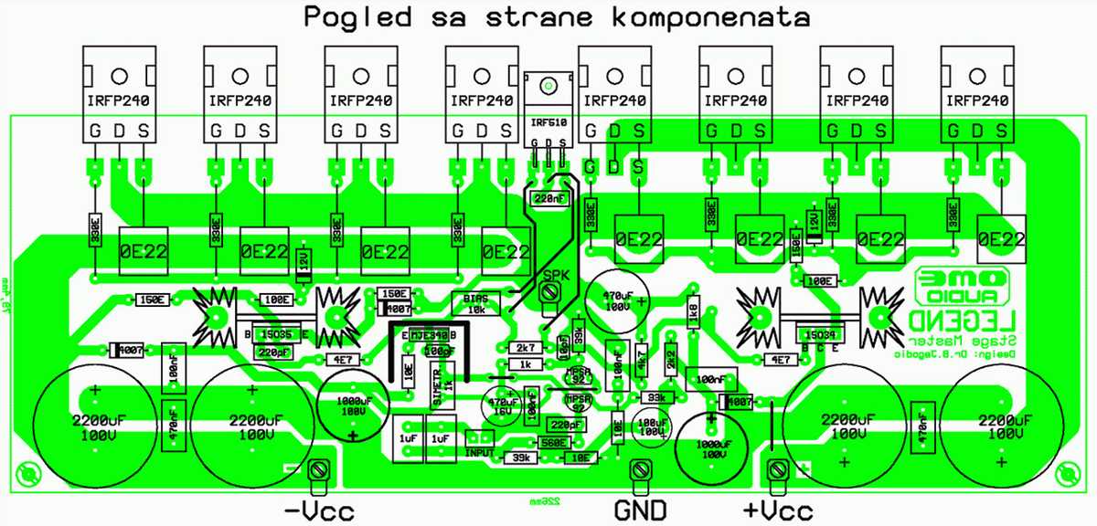 250w amplifier circuit diagram
