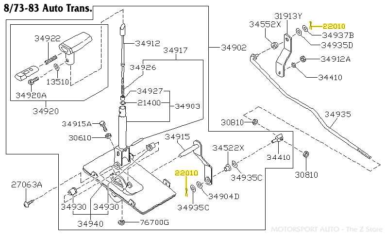 260z front end body schematic parts diagram