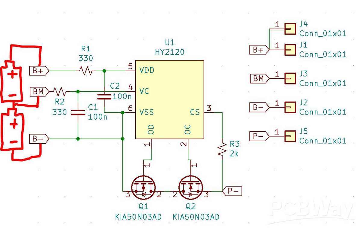 2s bms circuit diagram