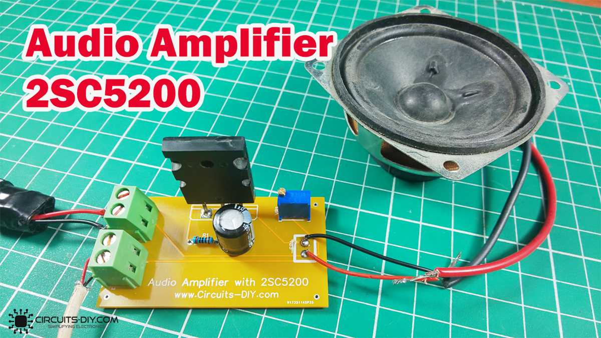 2sc5200 transistor amplifier circuit diagram