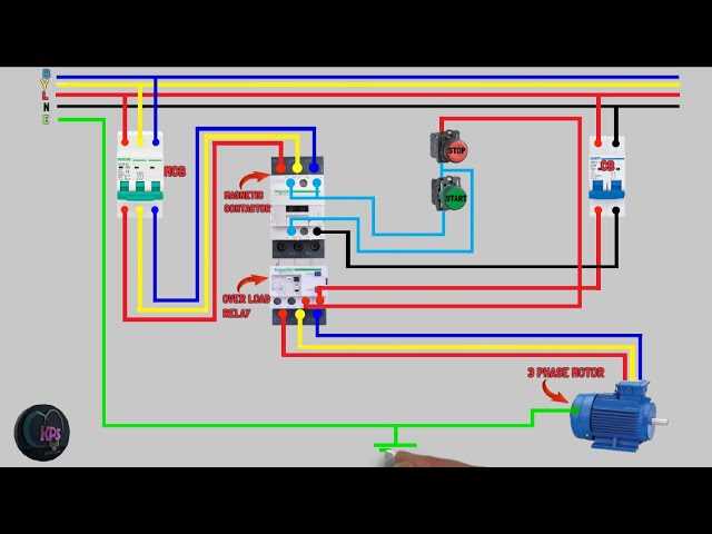 3 phase contactor wiring diagram a1 a2