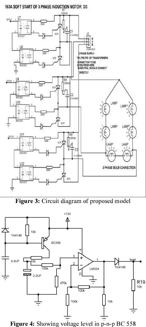 3 phase induction motor circuit diagram