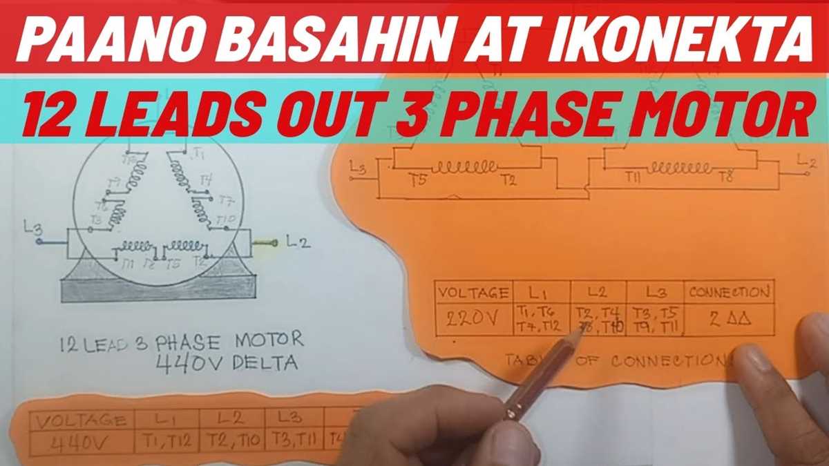 3 phase motor wiring diagram 12 wire