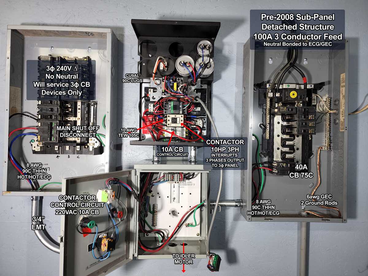 3 phase rotary converter wiring diagram