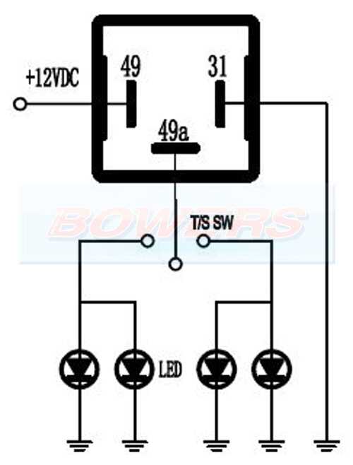 3 pin electronic flasher relay wiring diagram