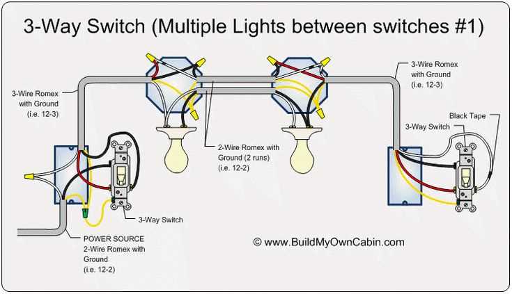 3 way light switch circuit diagram