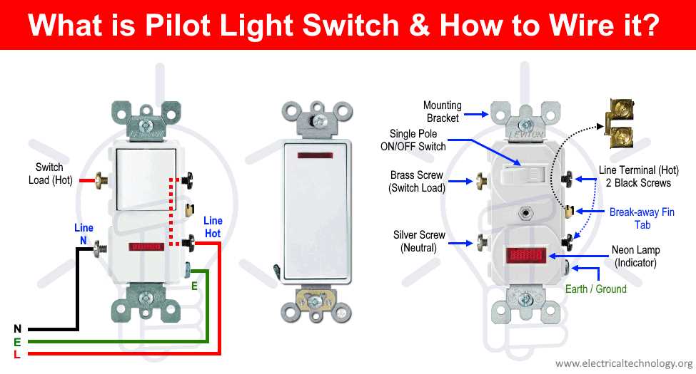 3 way switch with pilot light wiring diagram