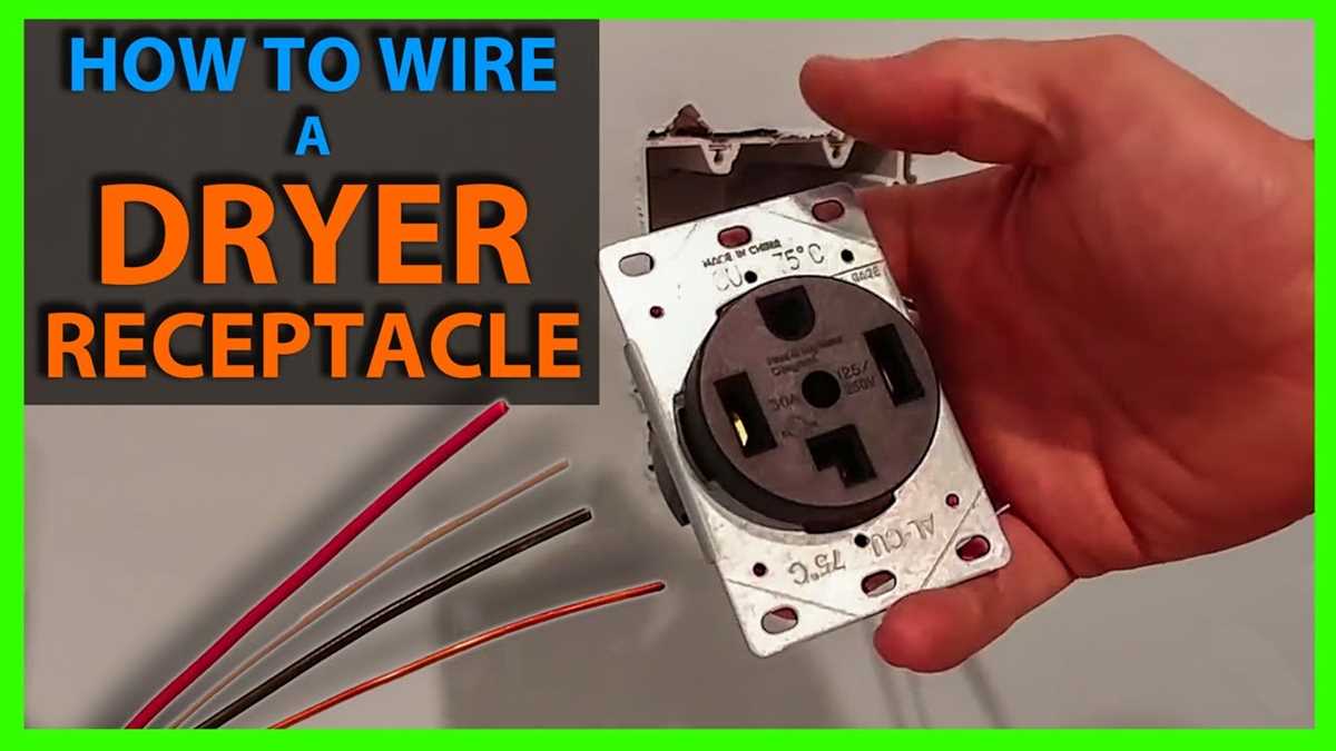3 wire dryer receptacle wiring diagram