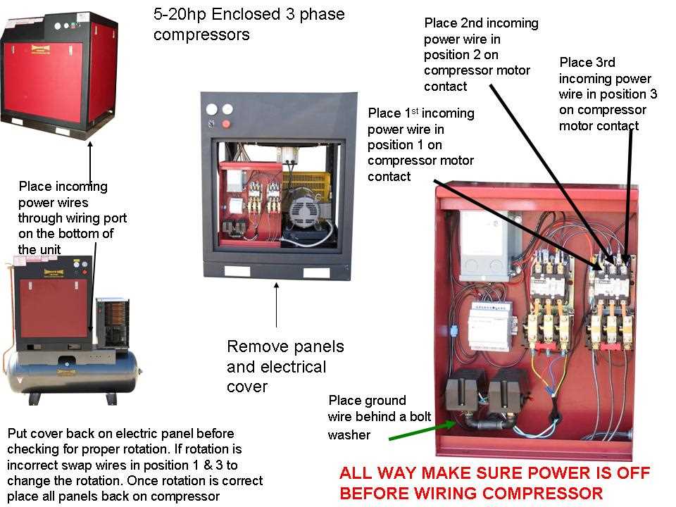 3 phase air compressor pressure switch wiring diagram