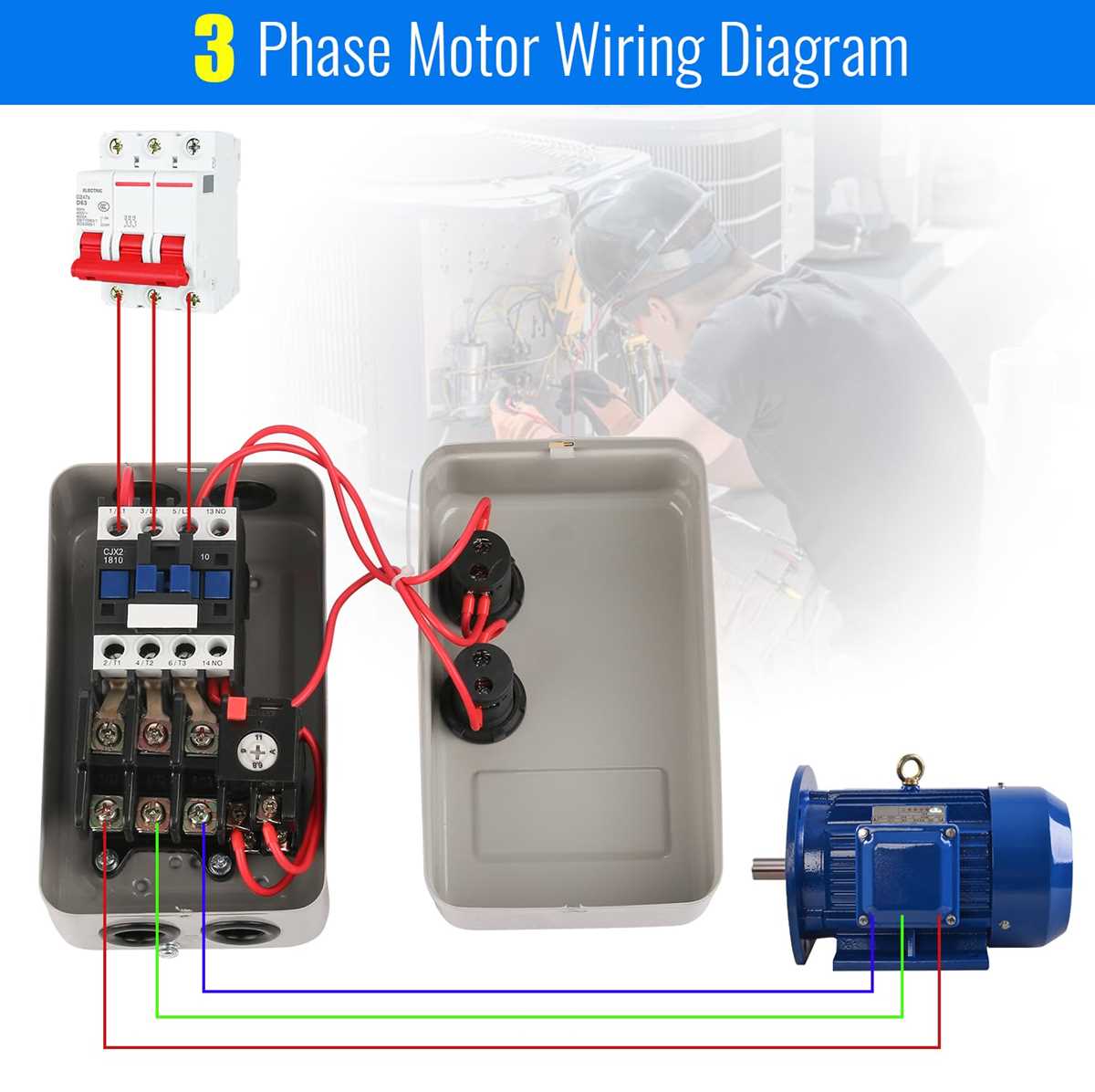 3 phase compressor motor wiring diagram