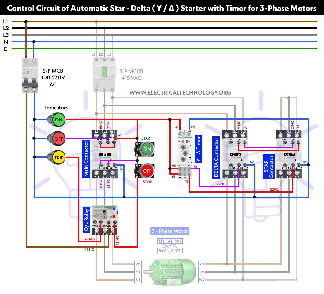 3 phase delta wiring diagram