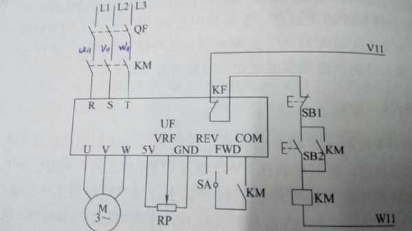 3 phase forward reverse motor control circuit diagram