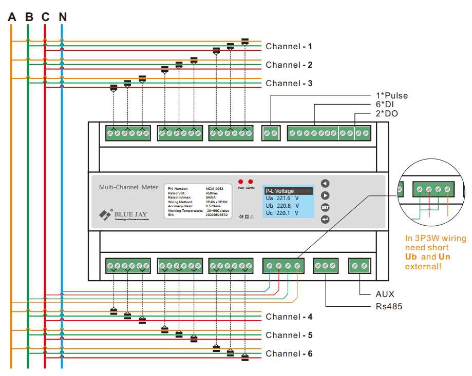 3 phase kilowatt hour meter wiring diagram