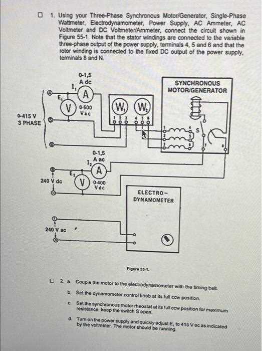 3 phase synchronous motor circuit diagram
