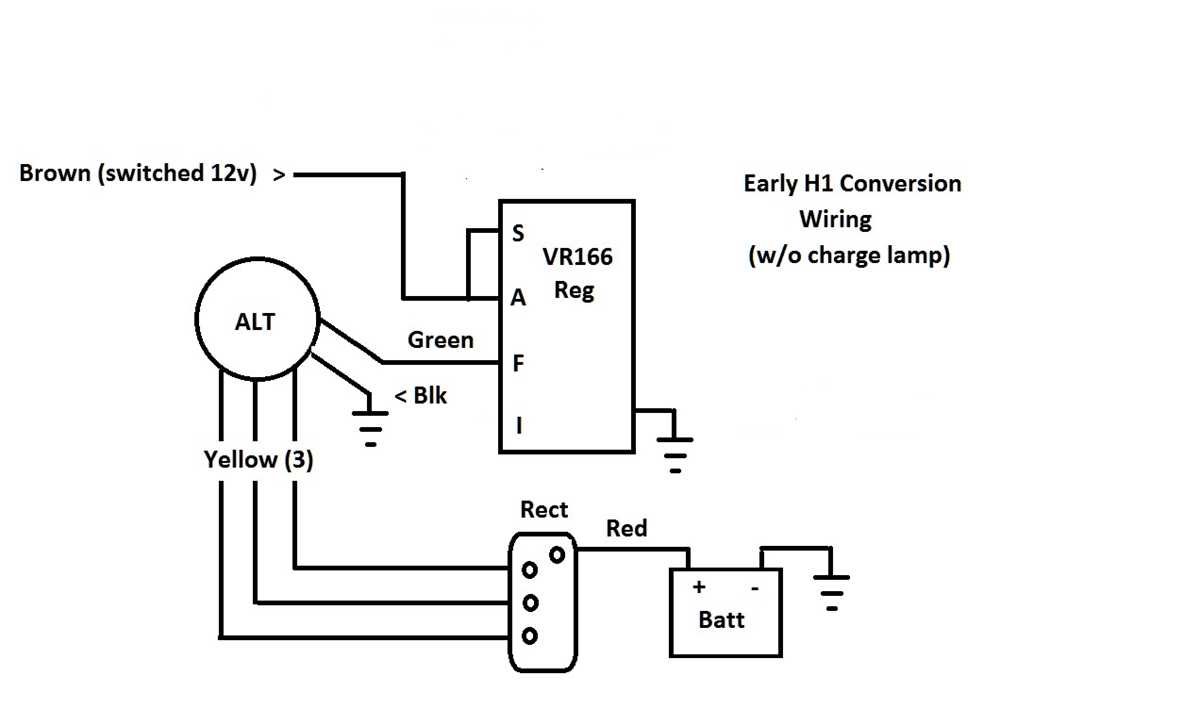3 wire alternator wiring diagram 3 wire alternator wiring diagram
