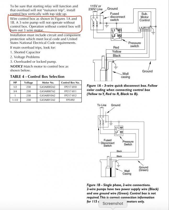 3 wire submersible pump wiring diagram