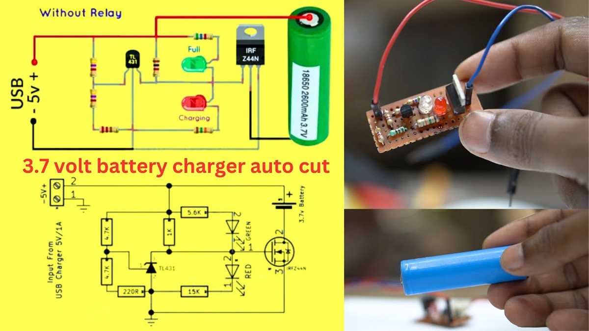 3.7 v battery charger circuit diagram