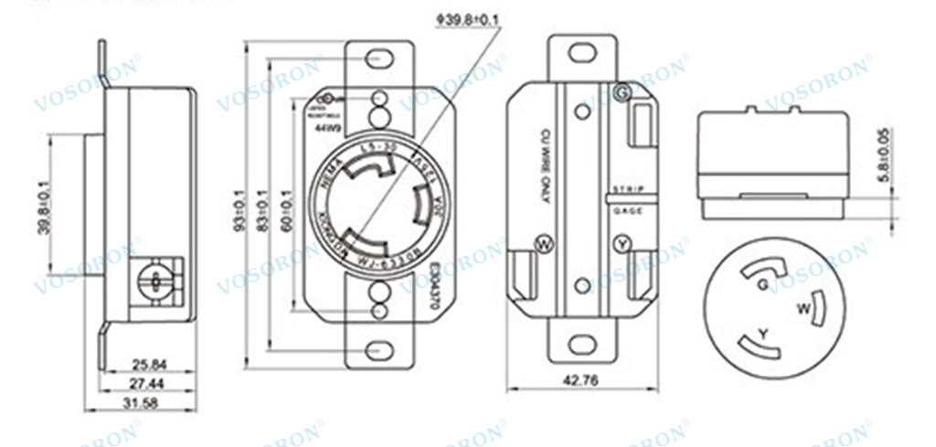 30 amp 3 prong twist lock plug wiring diagram
