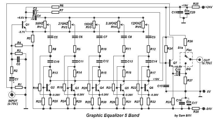 31 band graphic equalizer circuit diagram