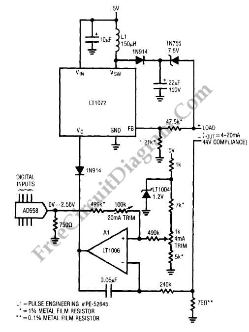 4 20ma current loop circuit diagram