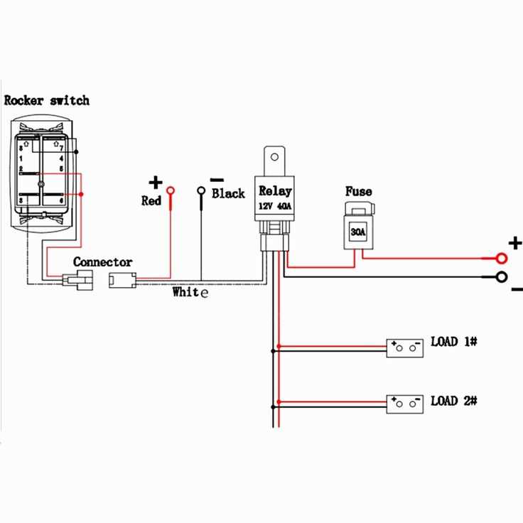 4 prong rocker switch wiring diagram