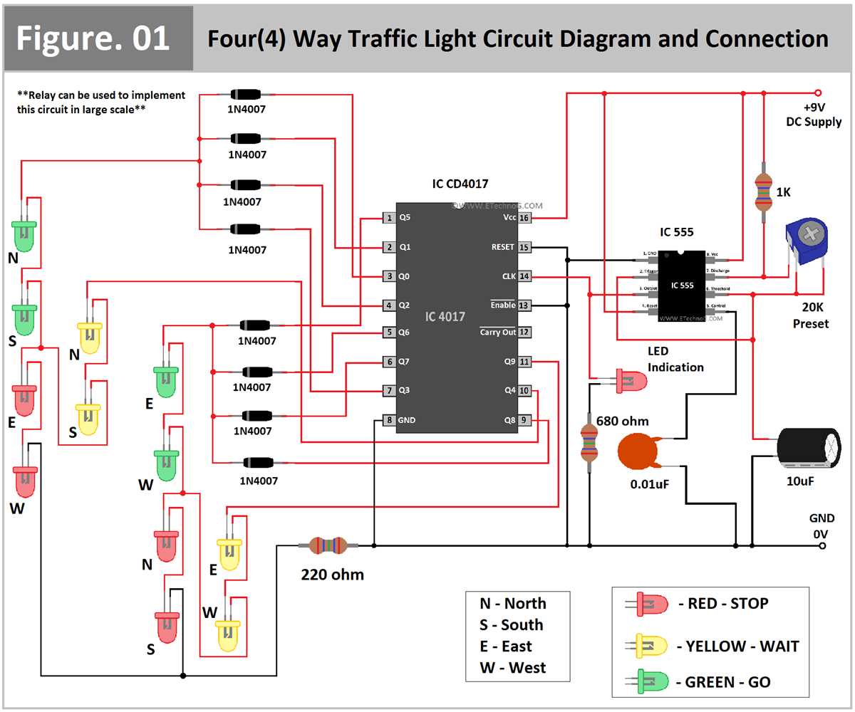 4 way traffic light schematic diagram 4 way traffic light schematic diagram