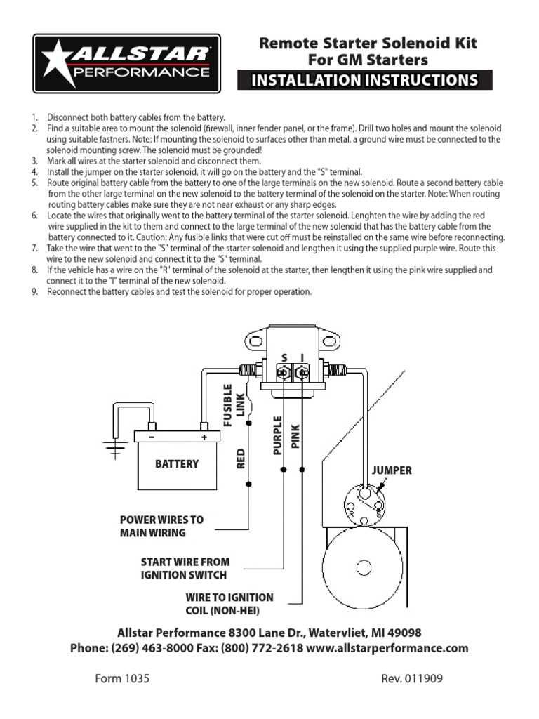 4 wire starter solenoid wiring diagram