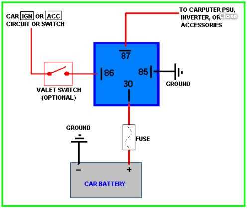 4 pin relay wiring diagram horn