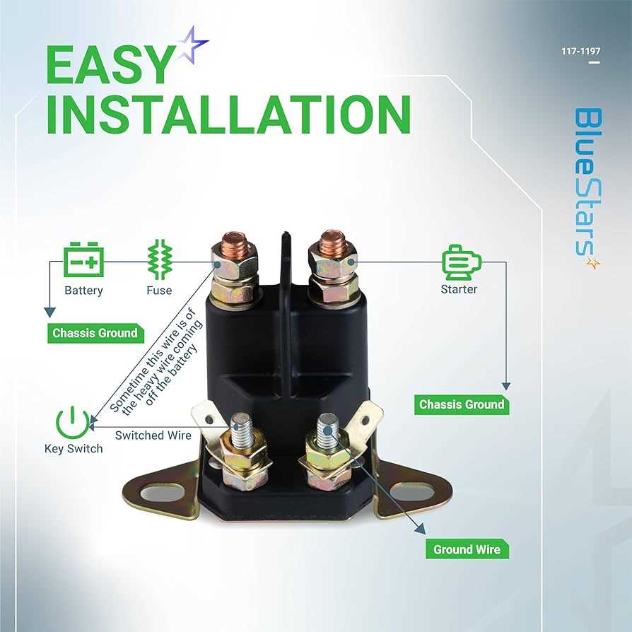 4 pole starter solenoid wiring diagram lawn mower
