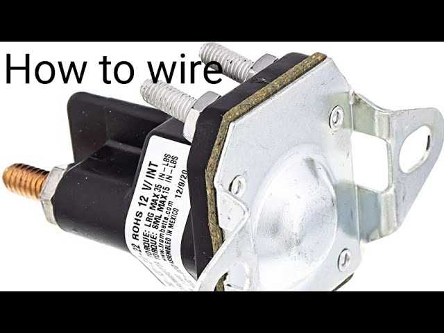 4 pole starter solenoid wiring diagram lawn mower