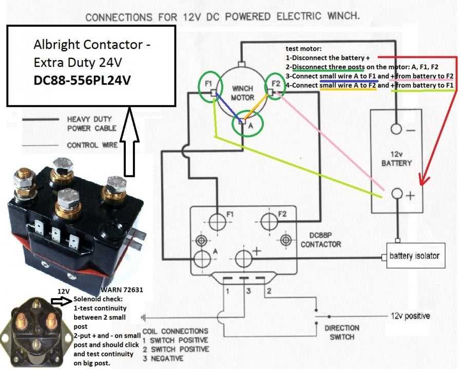 4 solenoid winch wiring diagram