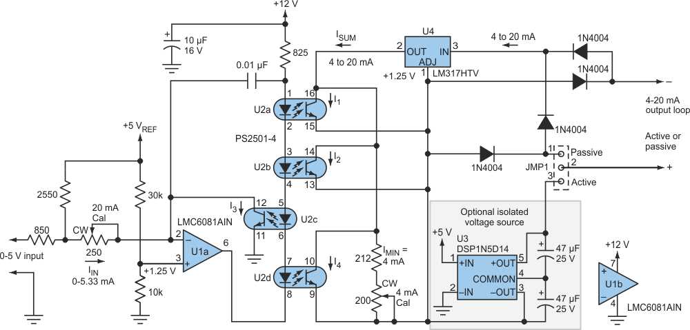 4 to 20 ma circuit diagram