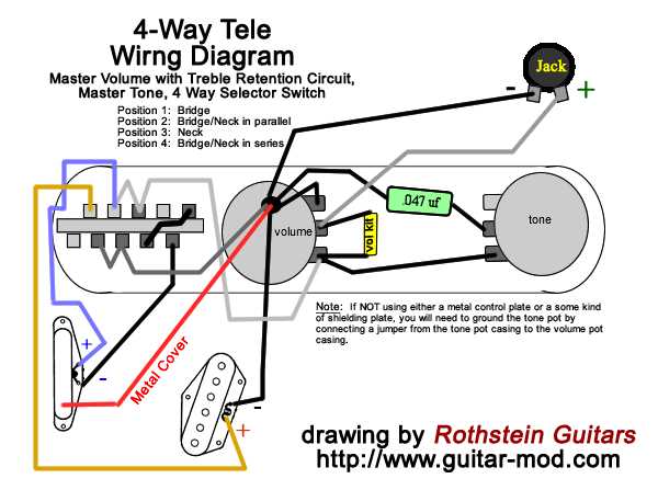 4 way telecaster wiring diagram