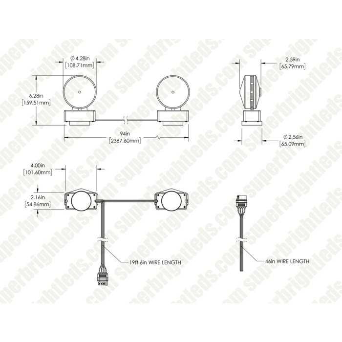 4 wire led trailer lights wiring diagram